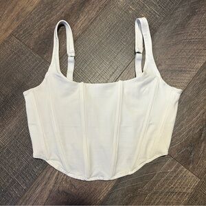Ardene ACW Elegant White Corset Crop Top